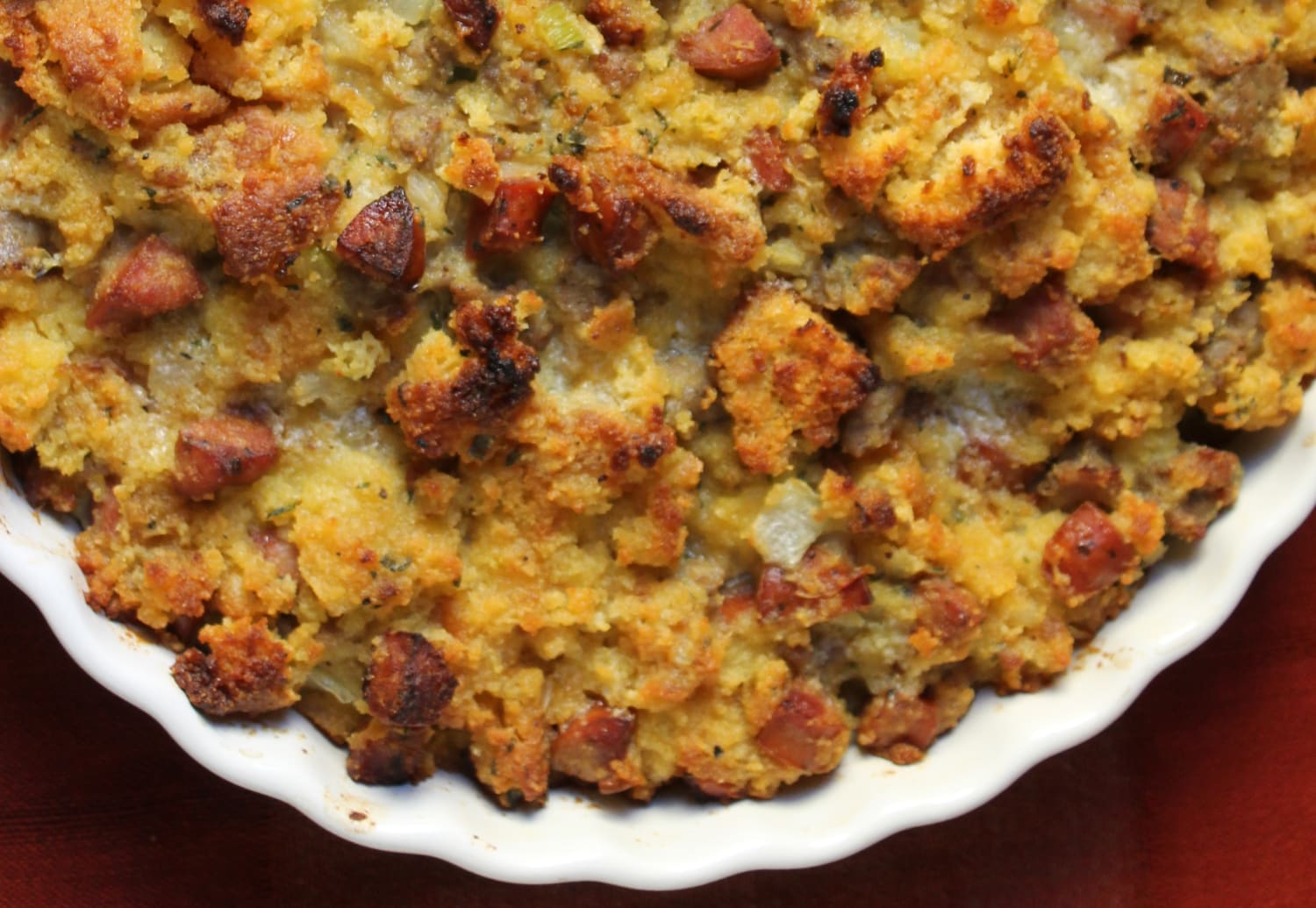Southern Cornbread Dressing with Sausage