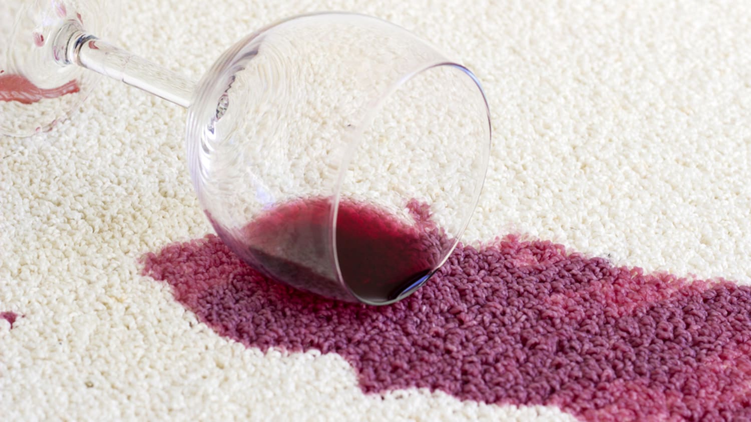 How remove wine stains from carpets and