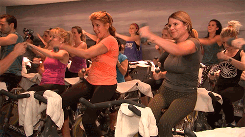 spinning class gif