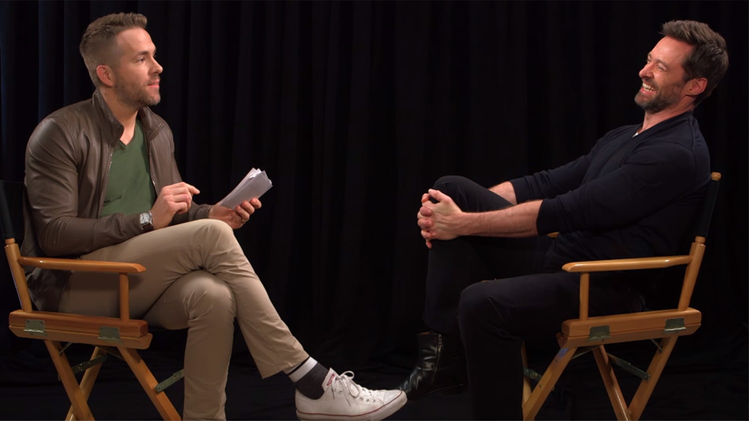 Ryan Reynolds Interviews Hugh Jackman