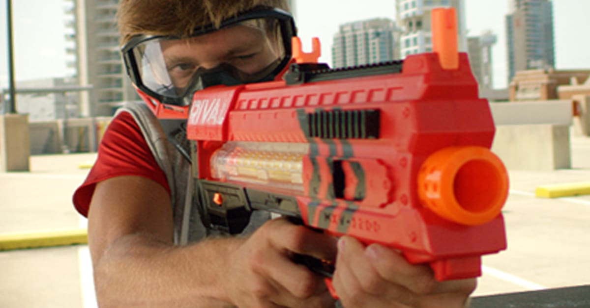 Hide New Nerf model is automatic, fires at 68 mph