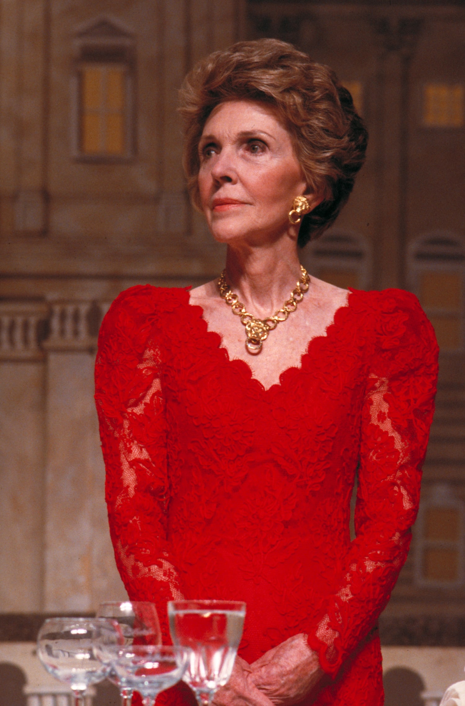 Nancy reagan inaugural gown best sale