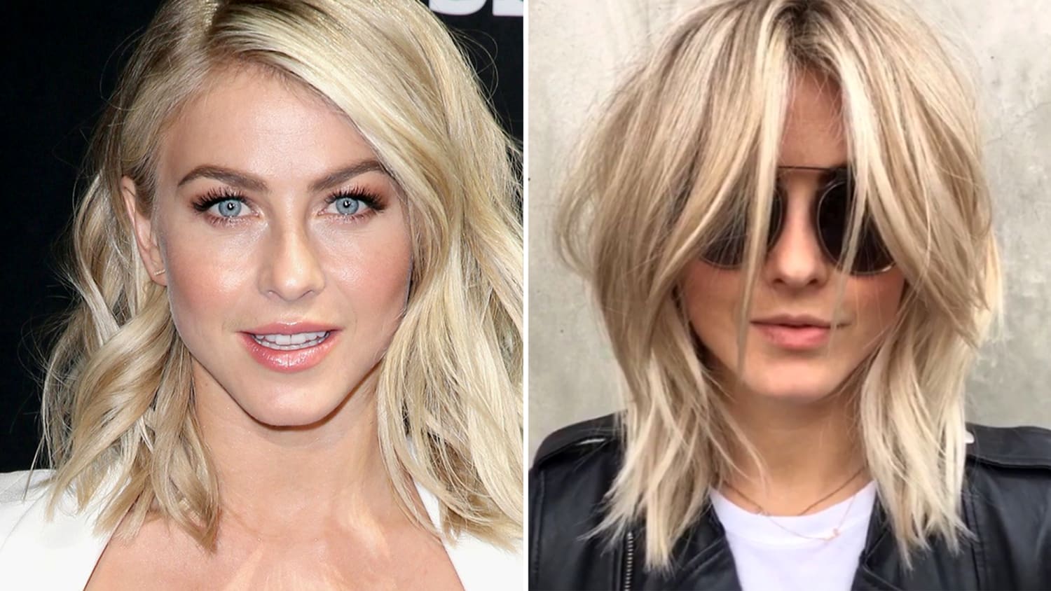 Image of Julianne Hough shaggy bob with face framing layers