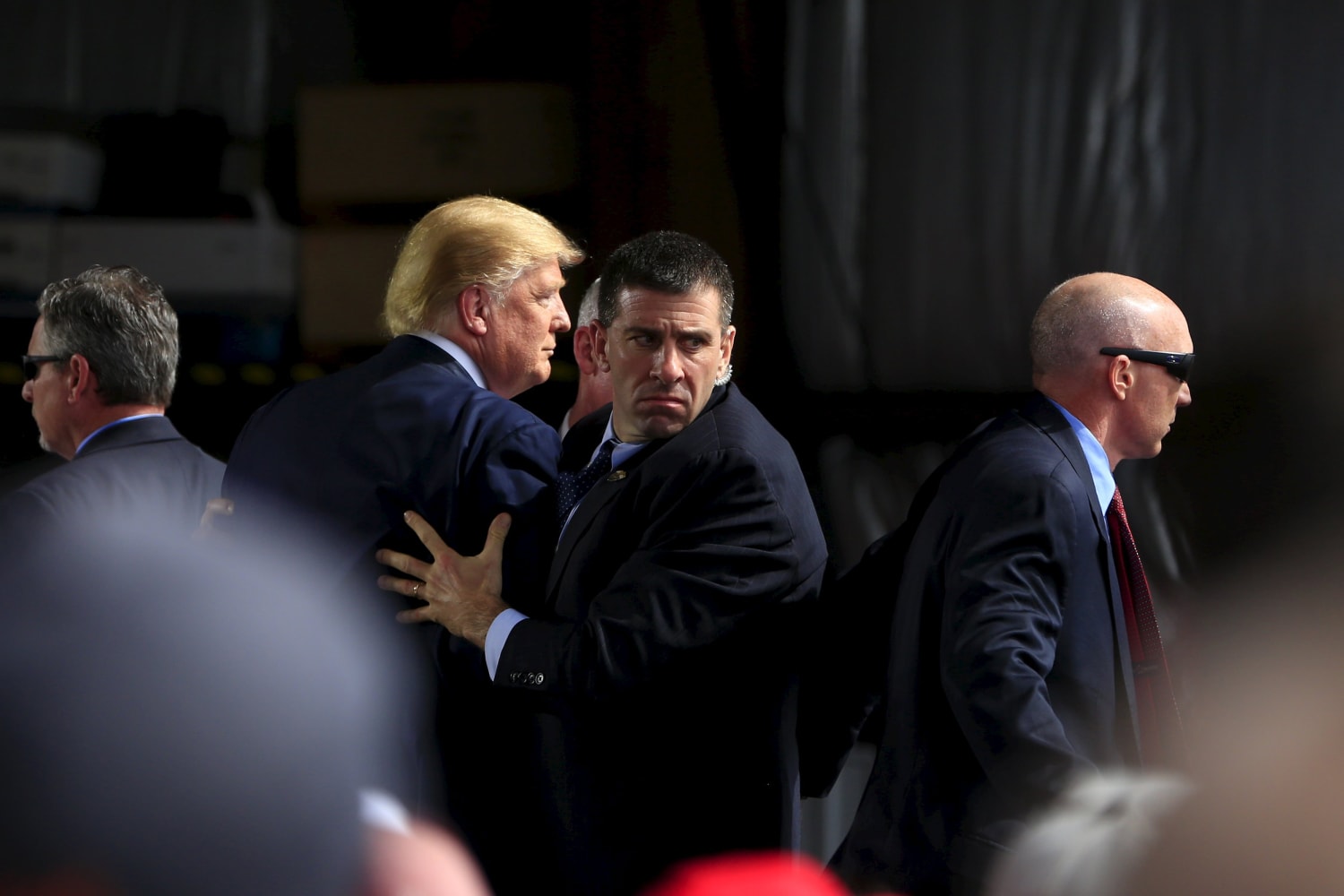 Secret Service Rushes Stage To Protect Donald Trump At Ohio Rally