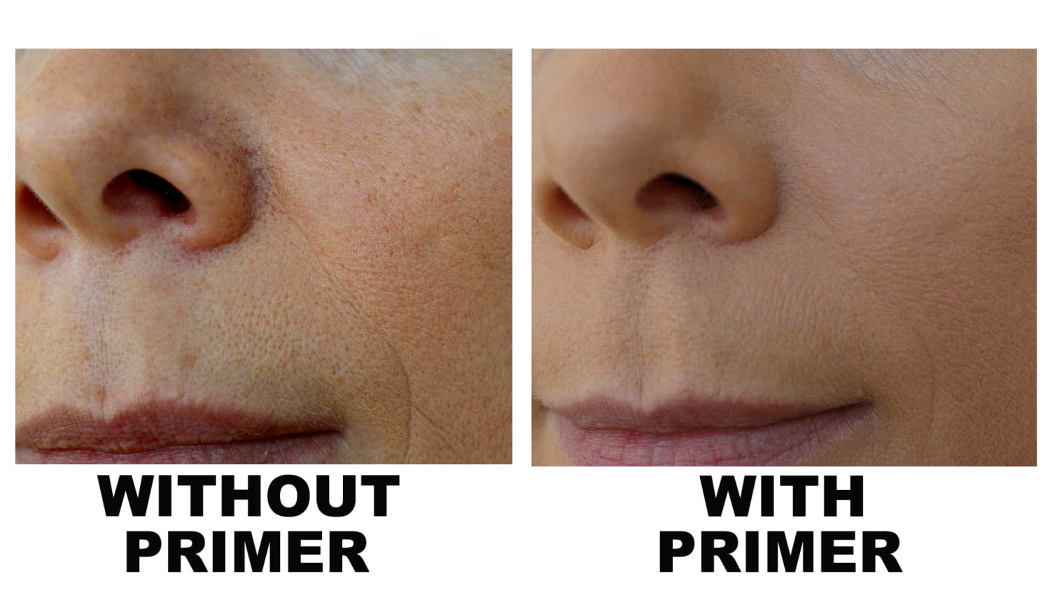 With And Without Face Primer Photos Infoupdate