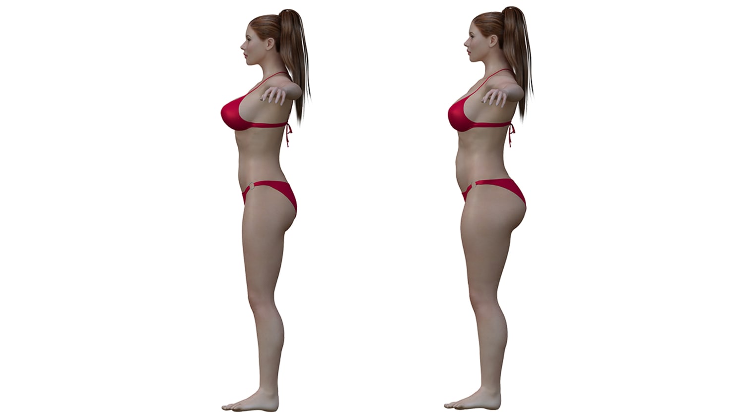 See astonishing differences of 'perfect female figure' when 18