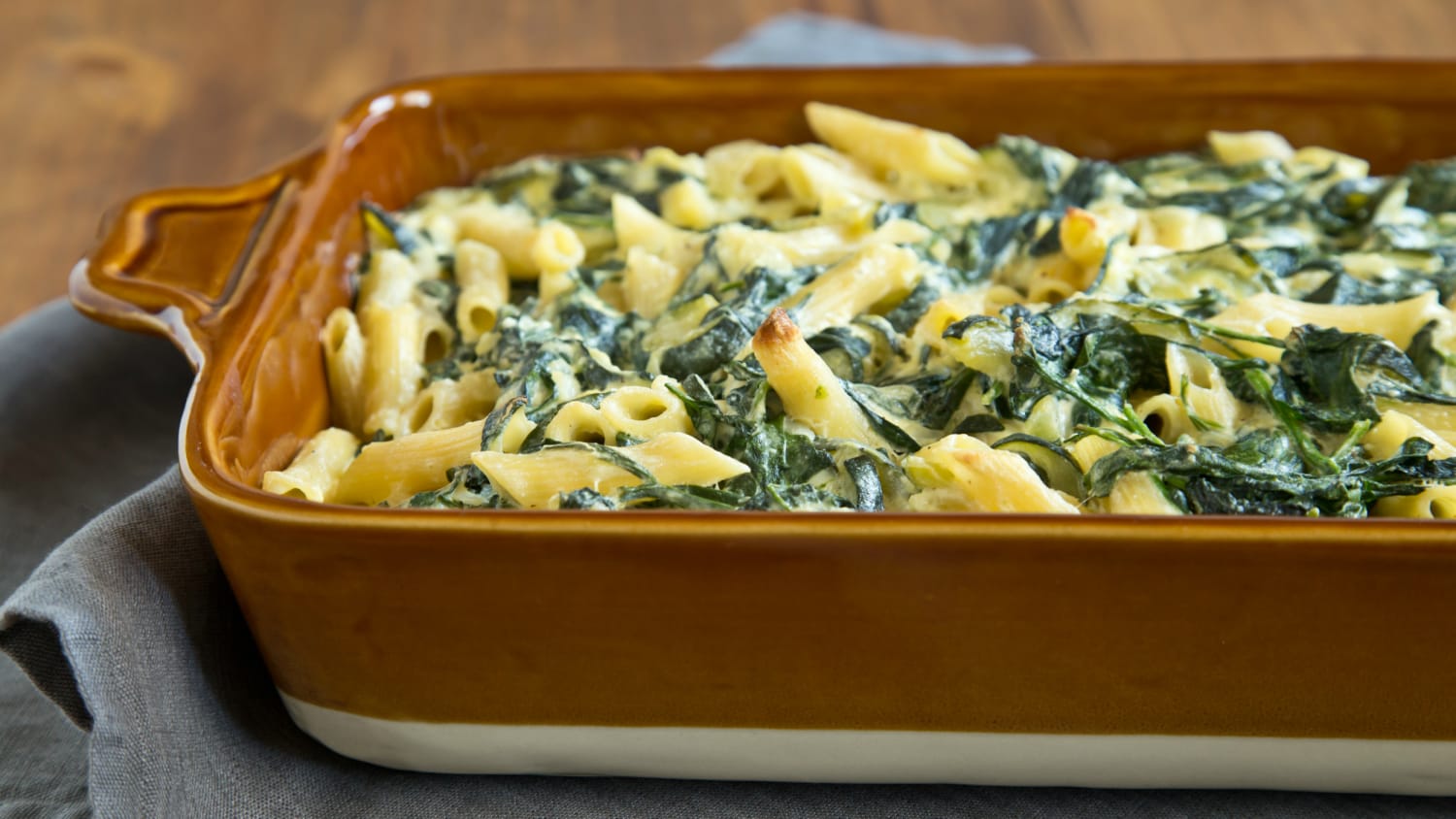 Celebrate spring with a light and bright vegetable pasta casserole