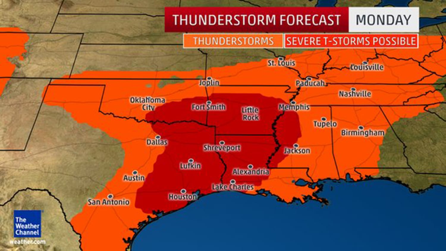 Severe And Tornado Threat Today For North Texas Including Dallas - Videos  from The Weather Channel