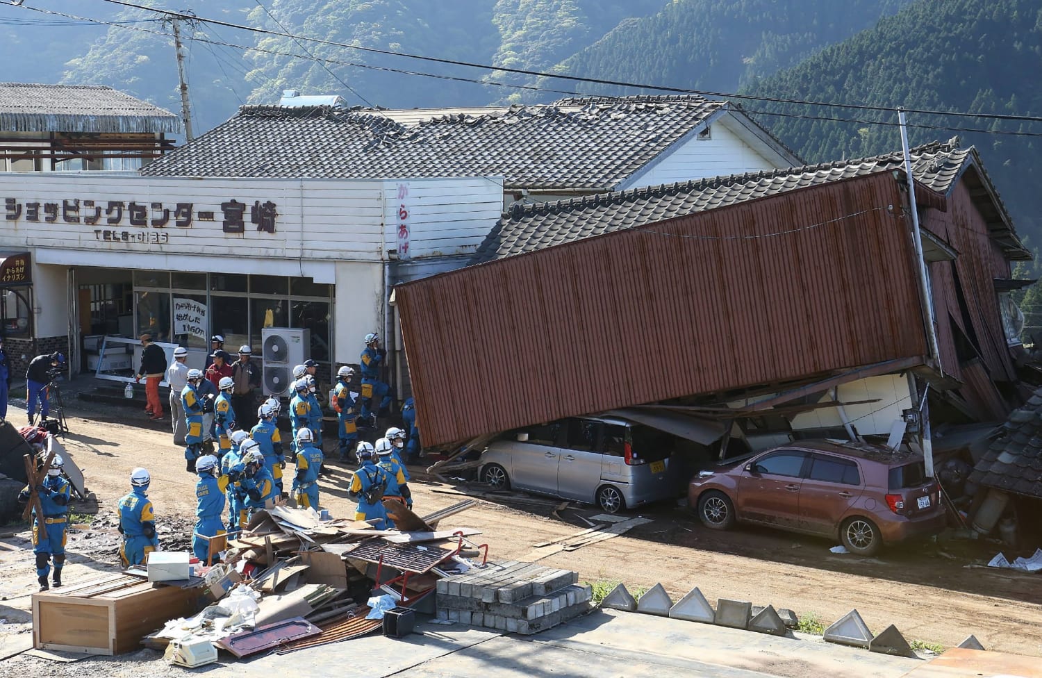 Stronger Japan Earthquake Triggers Landslides and Collapses