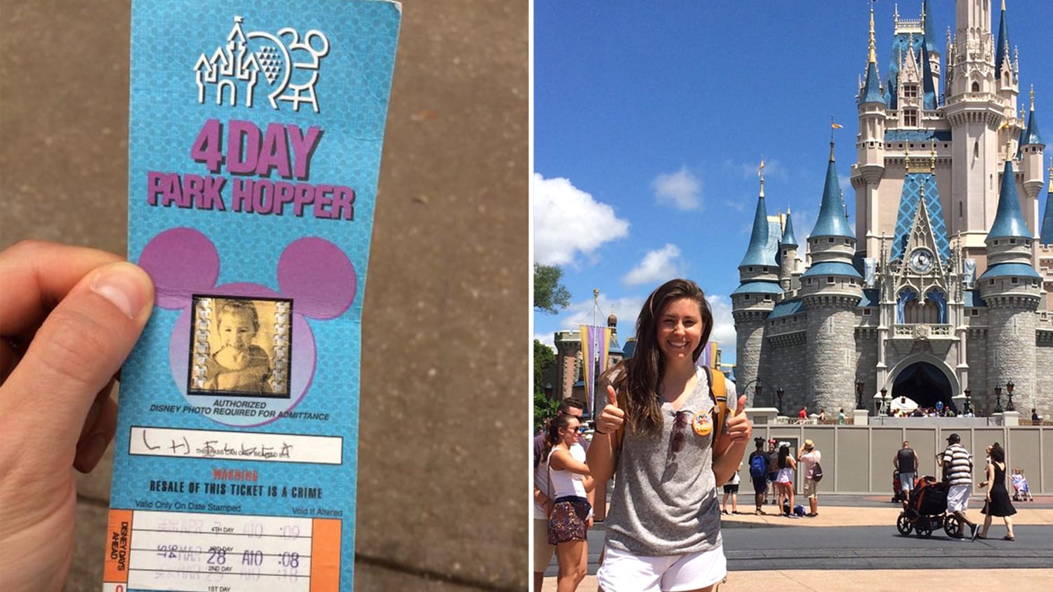 Disney World honors woman's unused ticket from 1994 — when she was 4