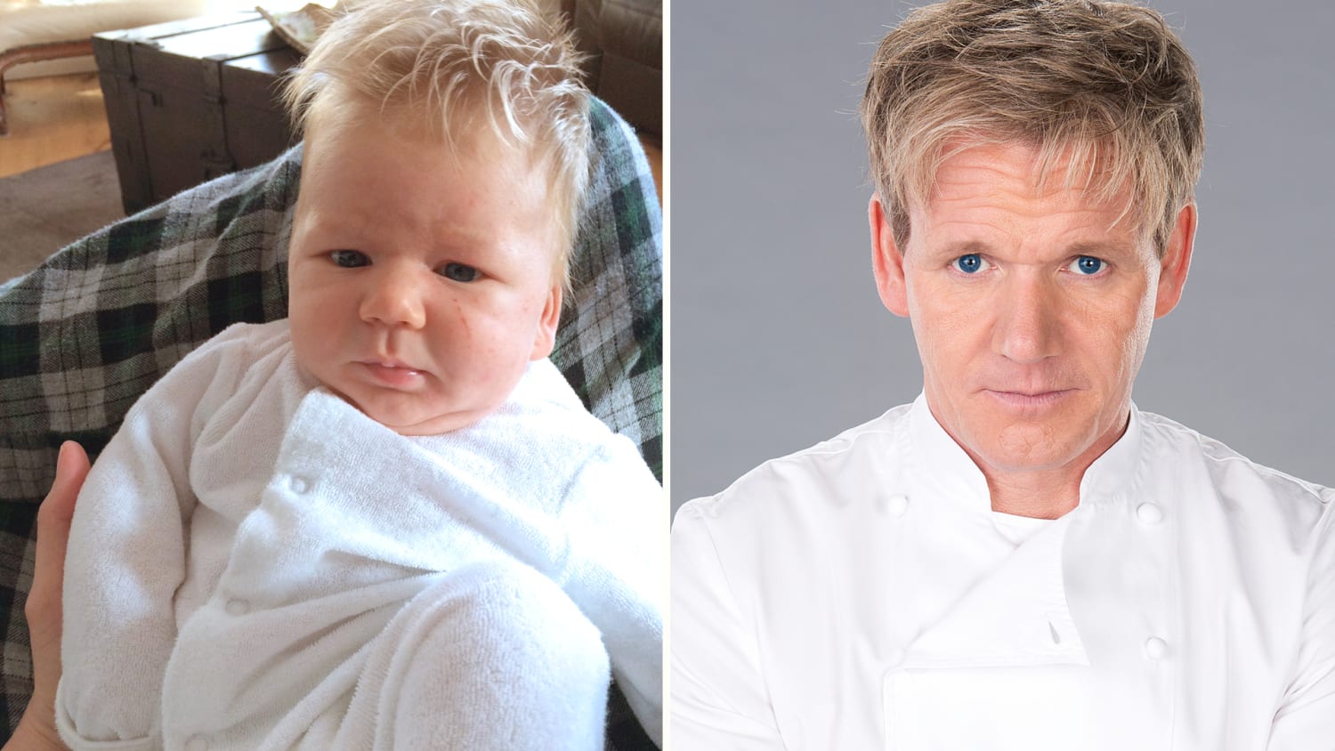Is this baby Gordon Ramsay's doppelganger? Even the celeb chef sees a  resemblance