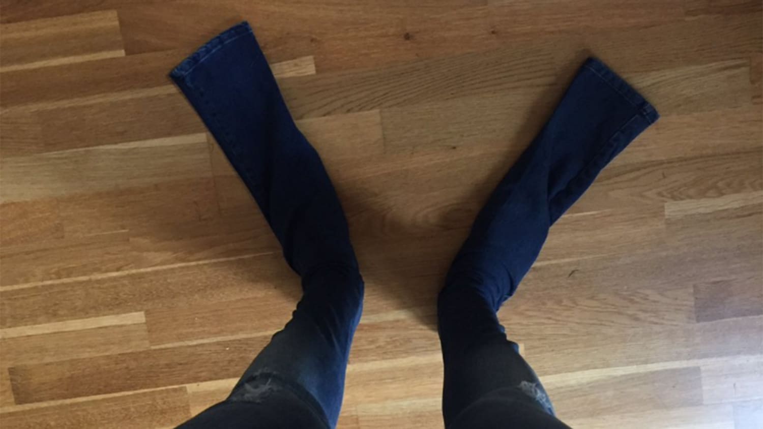 ridiculed for sending absurdly long jeans