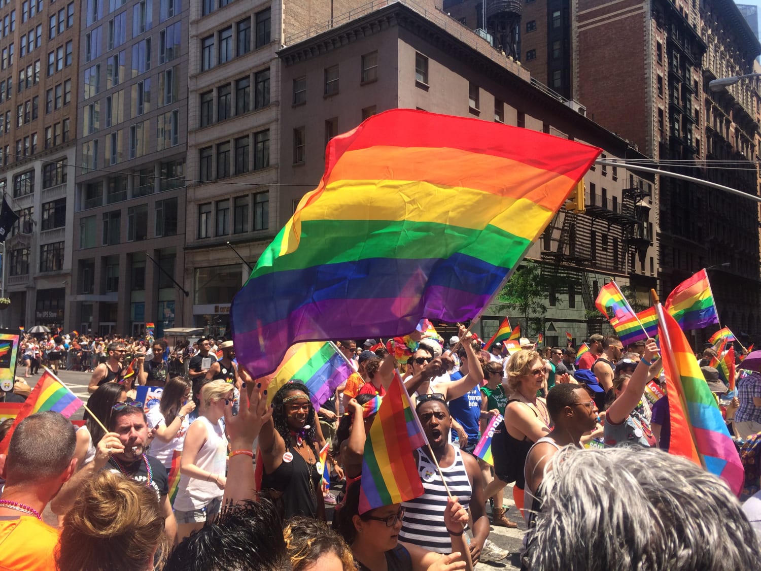 Latinos Remember Orlando, and Celebrate Unity, at Gay Pride Parade.