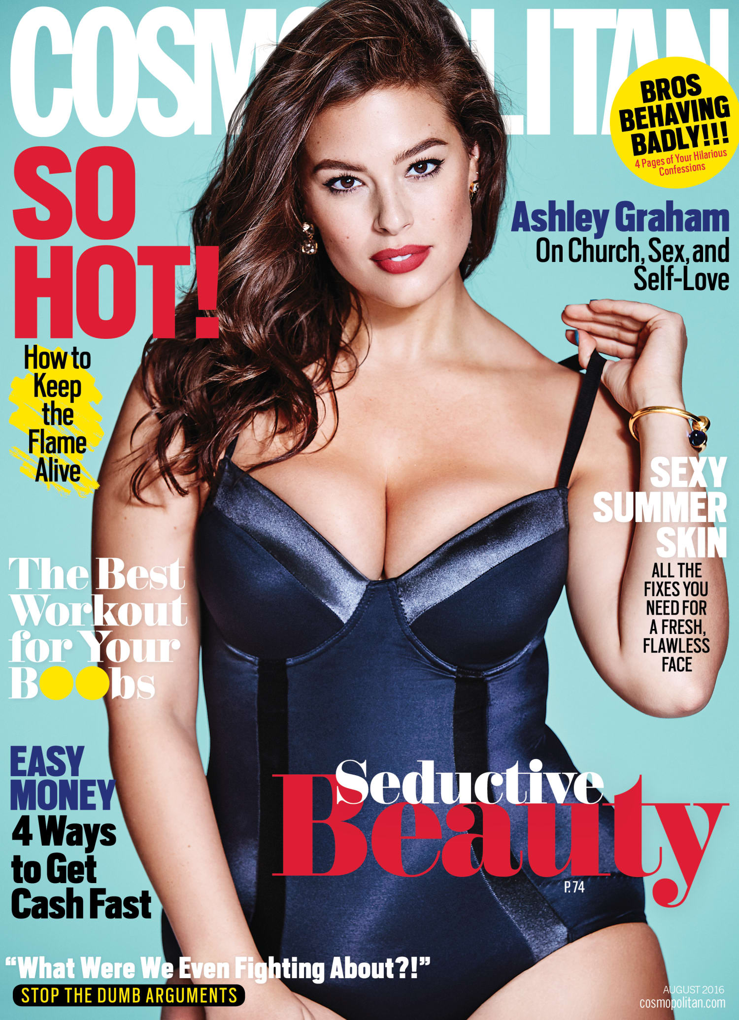 Ashley Grahams Cosmopolitan cover Thoughts on Amy Schumer, plus-size and more picture