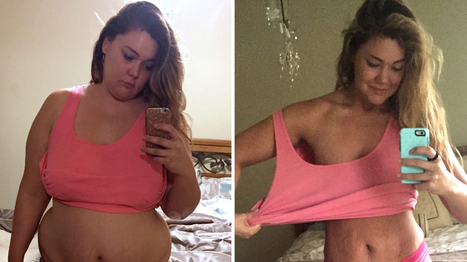 After using food to cope with tragic loss, a young mother found herself mor...