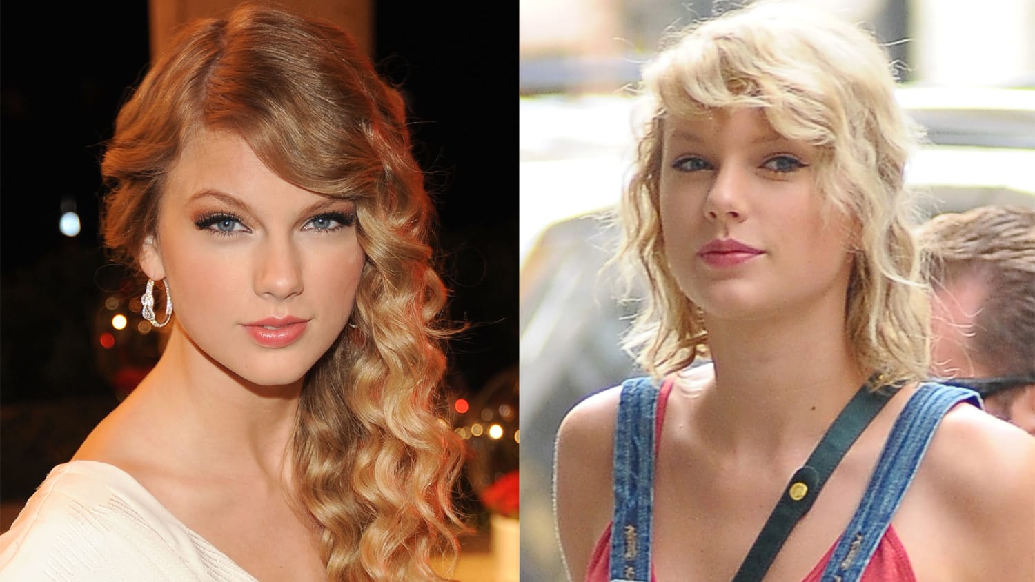 Taylor Swift's hair returns to its curly, country music roots