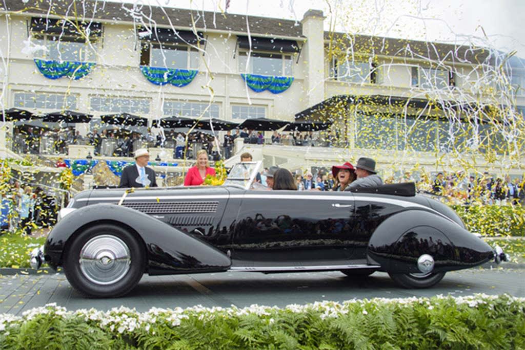 1936 Cadillac V16 - Prints online of classic cars from Pebble Beach Concours