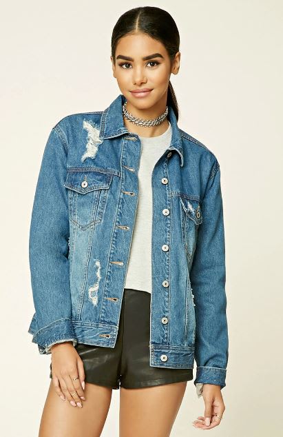Fall denim jackets: Distressed, patches 