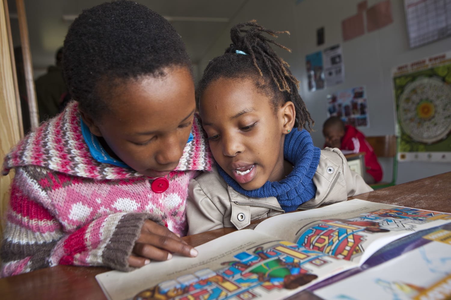 black students reading books