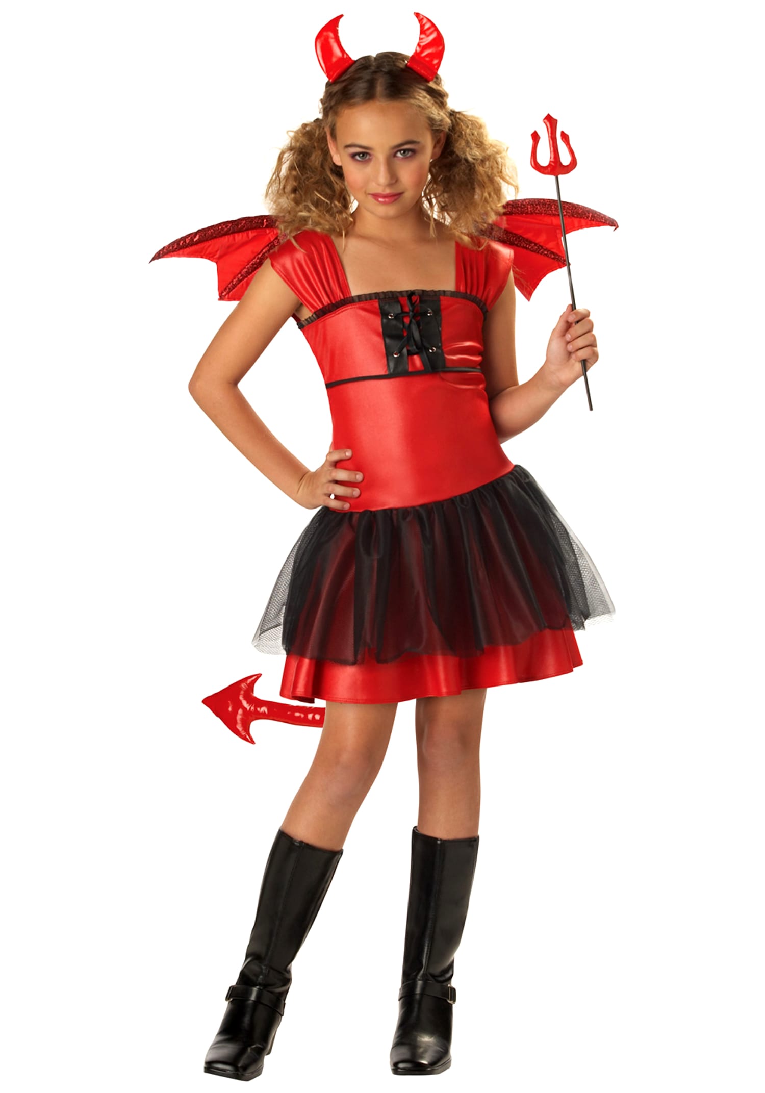 LITTLE DEVIL 14 RG Costumes Devil Girl Costume Horror and Gothic Halloween Cost...