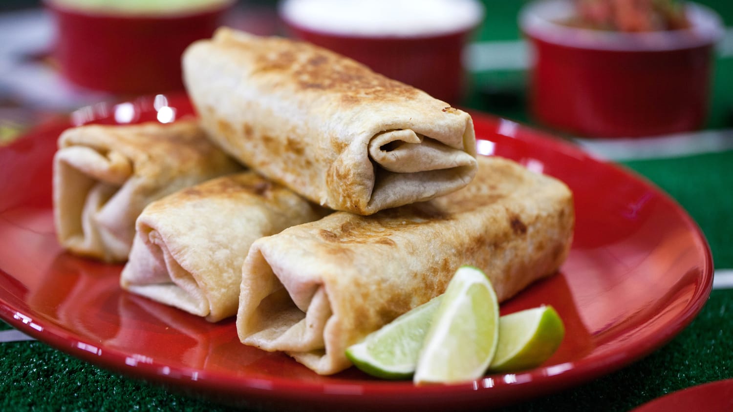 Grilled Shredded Beef Chimichangas 