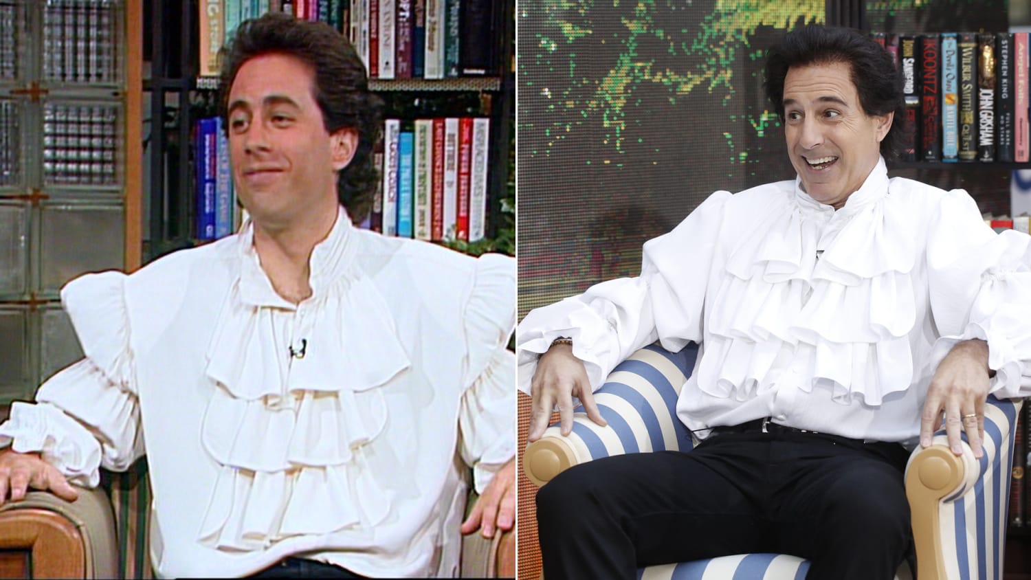 Might have to go with the puffy shirt pirate look for Halloween. Where's  the best place to get me a puffy shirt? : r/seinfeld