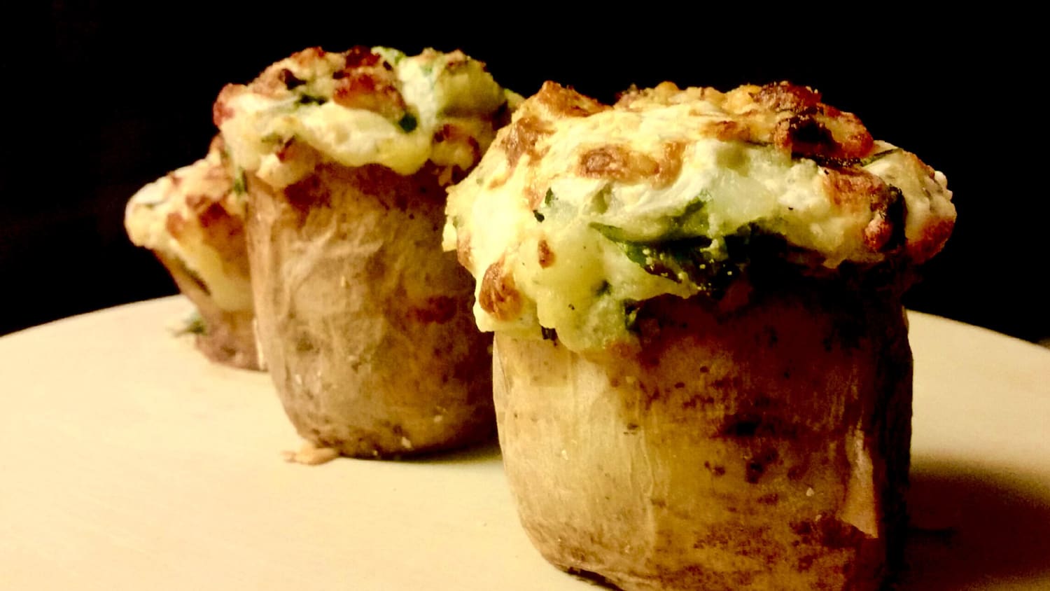 Decadent Twice-Baked Potatoes recipe