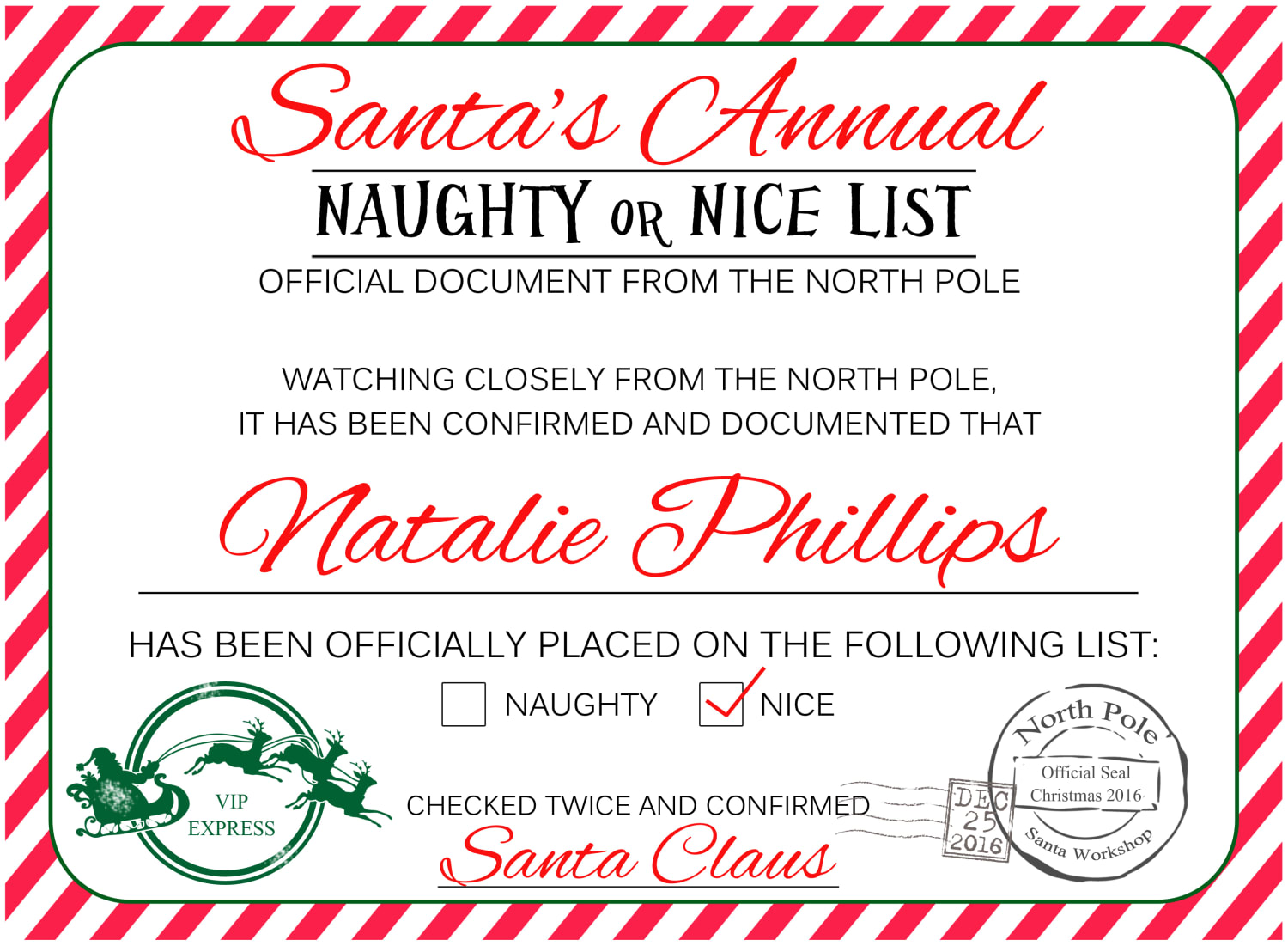 santa claus official seal