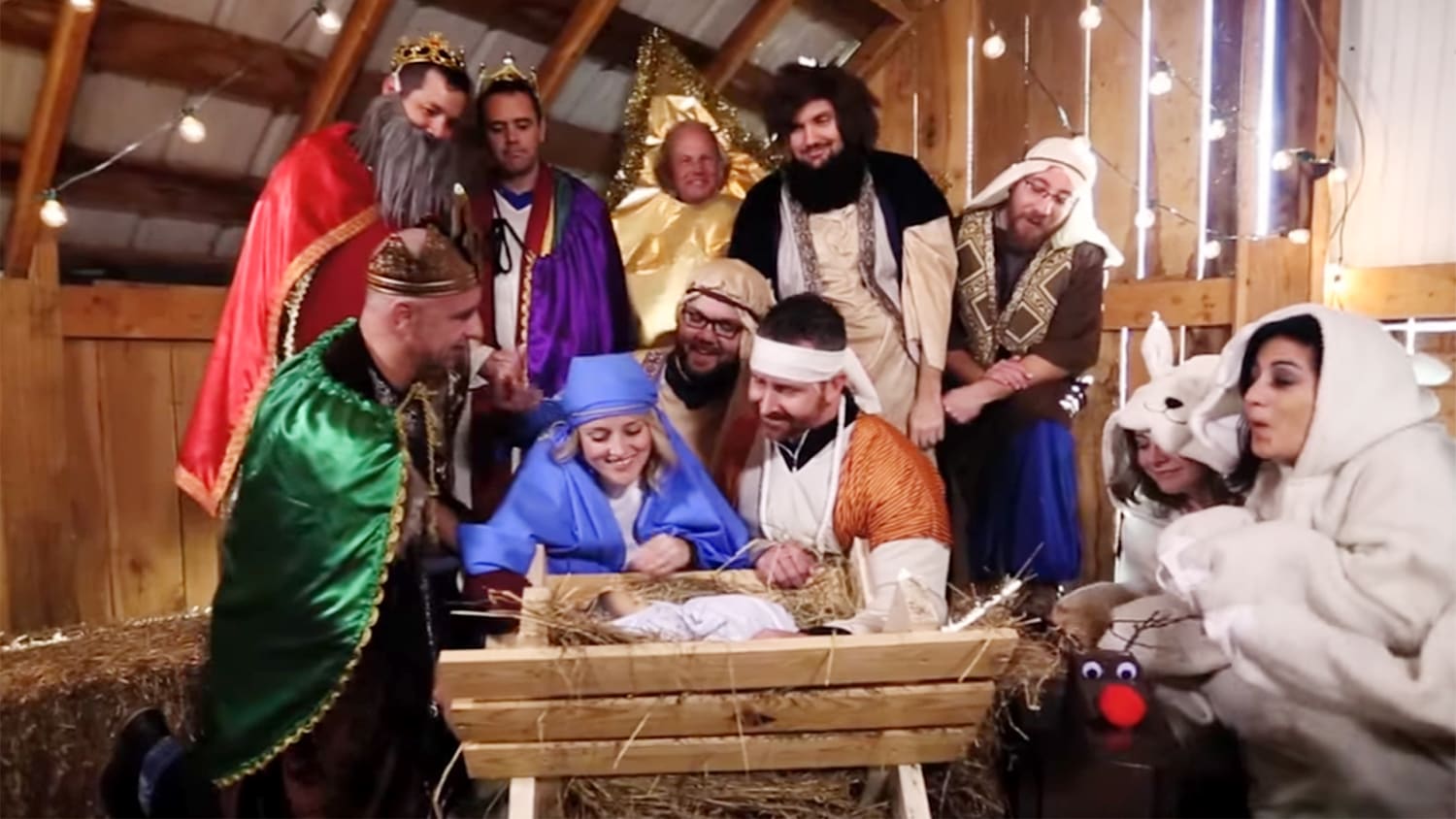 The Christmas story like you've never seen it before: Kids go viral with their own version of Jesus' birth