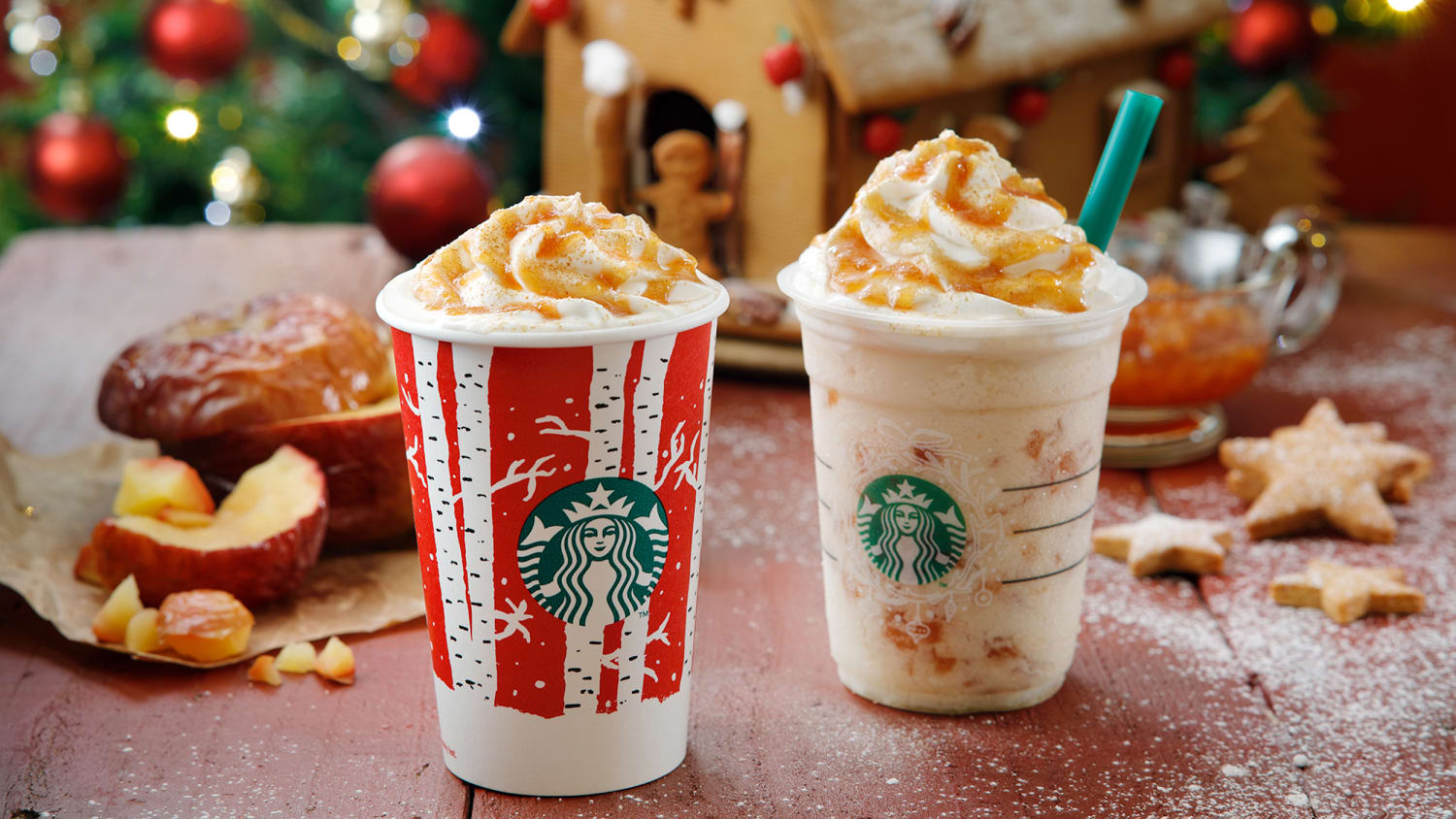 Starbucks Hot Baked Apple Latte And Frappuccino In Japan