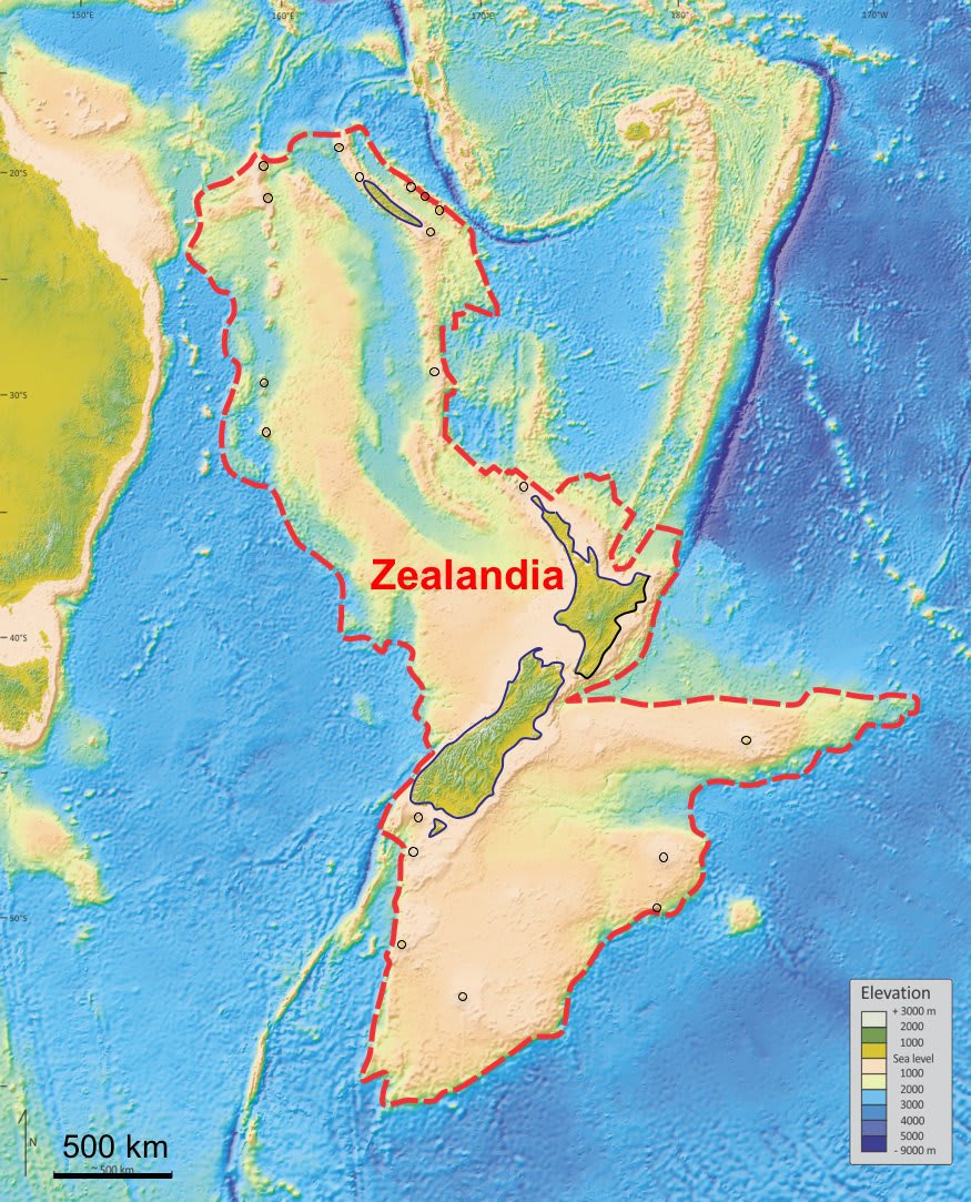 New Zealand Continent Map Scientists Say They've Discovered A Hidden Continent Under New Zealand