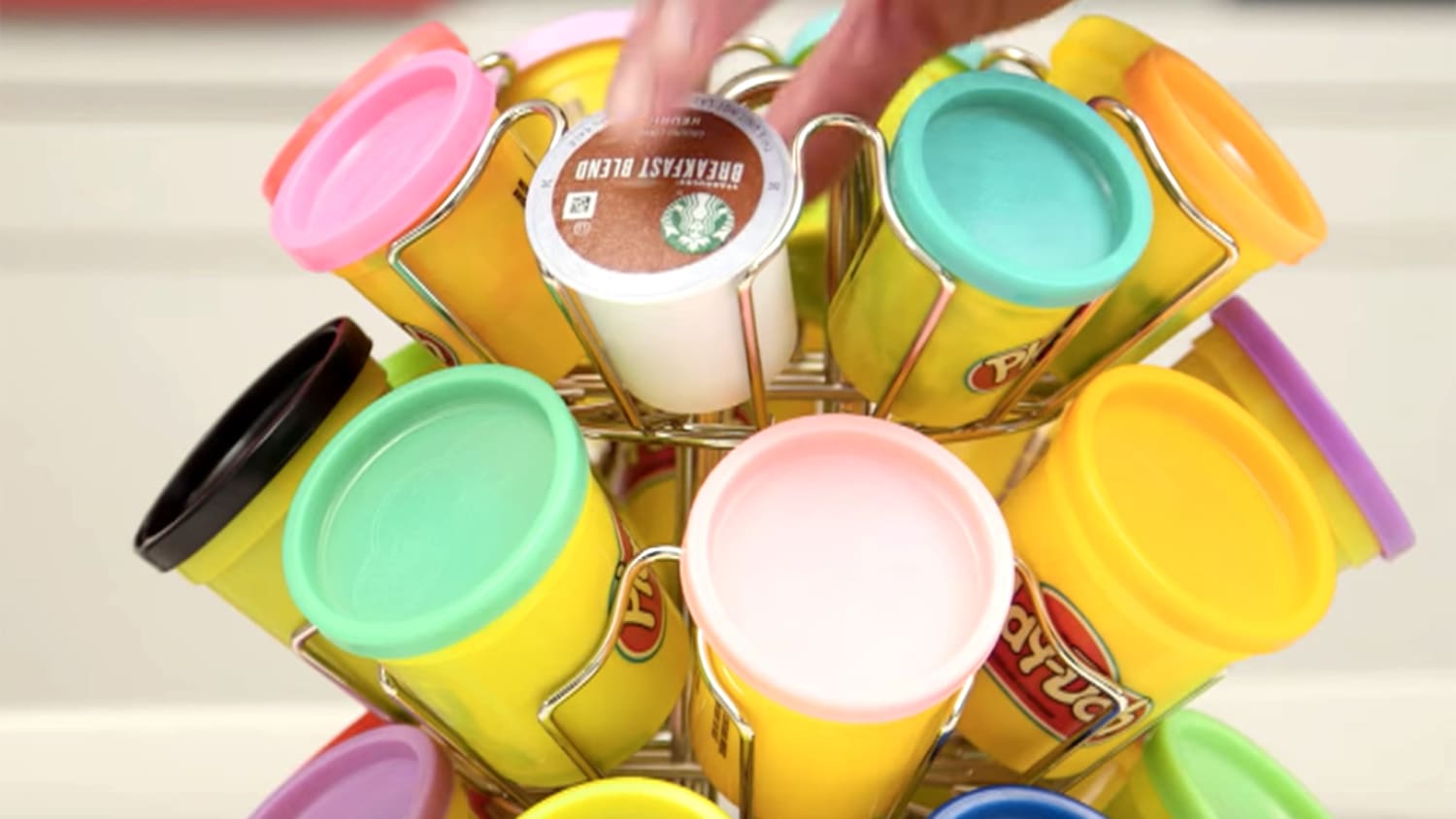 PLAYDOH STORAGE  COFFEE POD HOLDER 