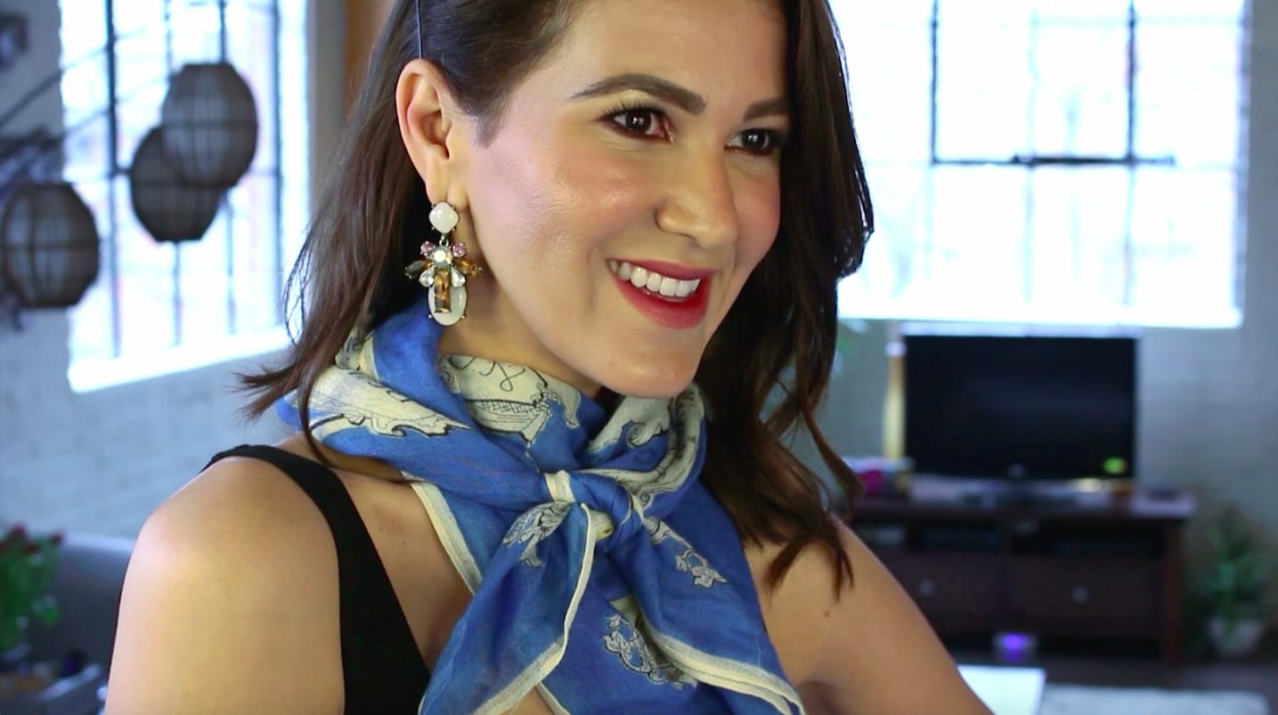 How to tie a silk scarf like a pro