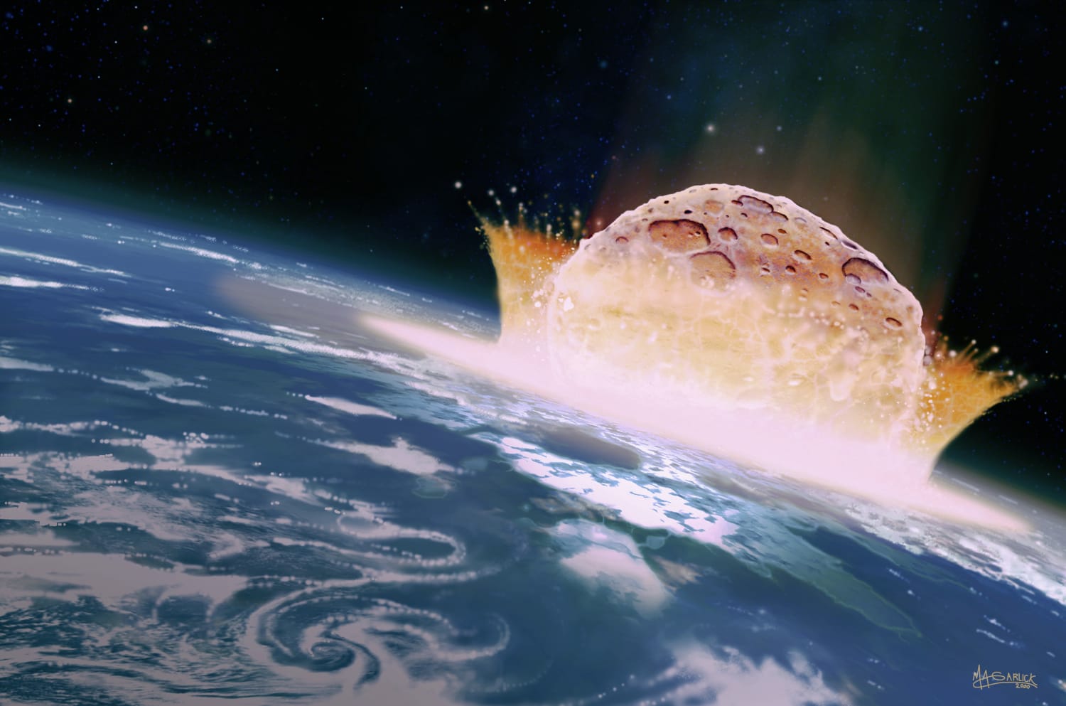 asteroid collision simulator