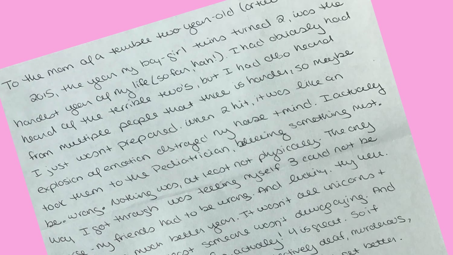 These handwritten Mother's Day letters prove moms have each other's backs