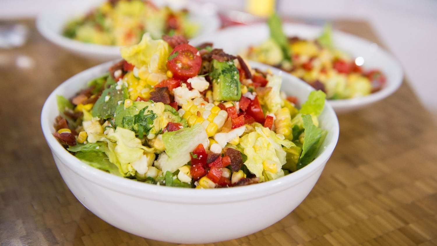 Avocado Corn And Bacon Salad With Lime Vinaigrette Recipe