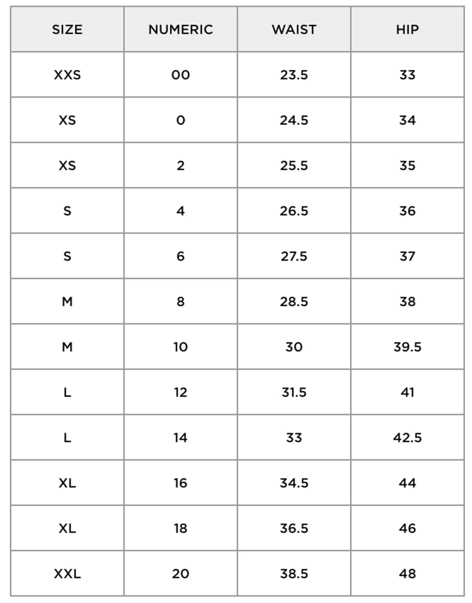 Size Guide Miss Me Miss Me 45 OFF