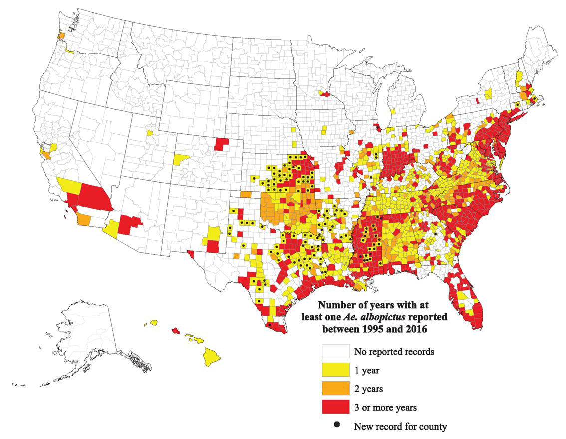 Mosquito Population By State Map Printable Map