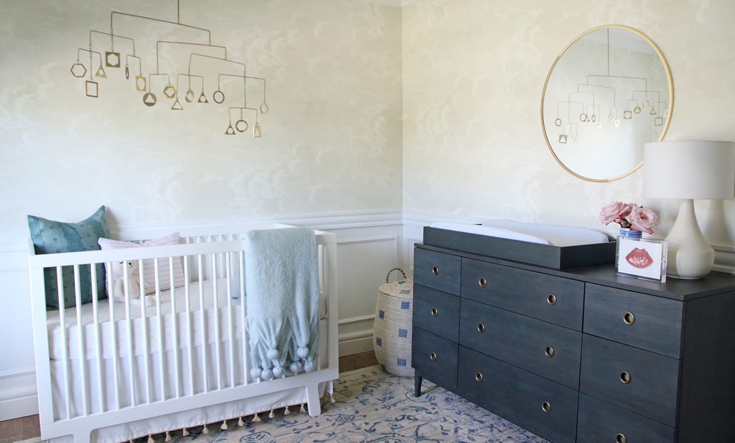 See how this plain room transformed into a soothing nursery in 6 weeks