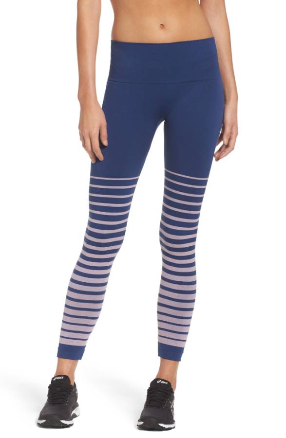 reebok striped leggings