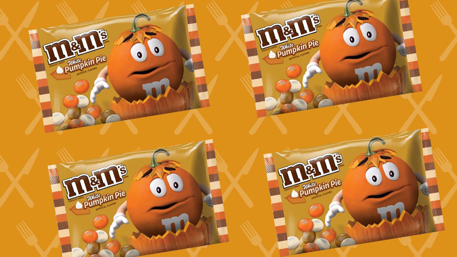 M&M's Has Brought Back Its White Pumpkin Pie and Candy Corn