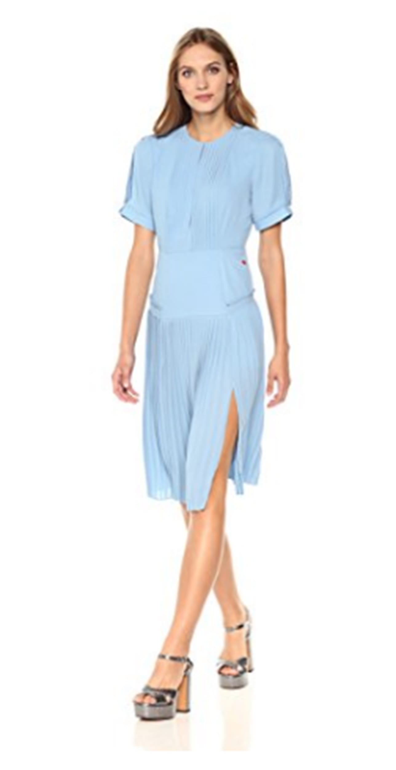 drew barrymore blue dress launches new clothing line, Dear Drew, on Amazon Fashion COLOR:Dusty Navy ball gown Mid-Century Fluted 3-Drawer Dressers