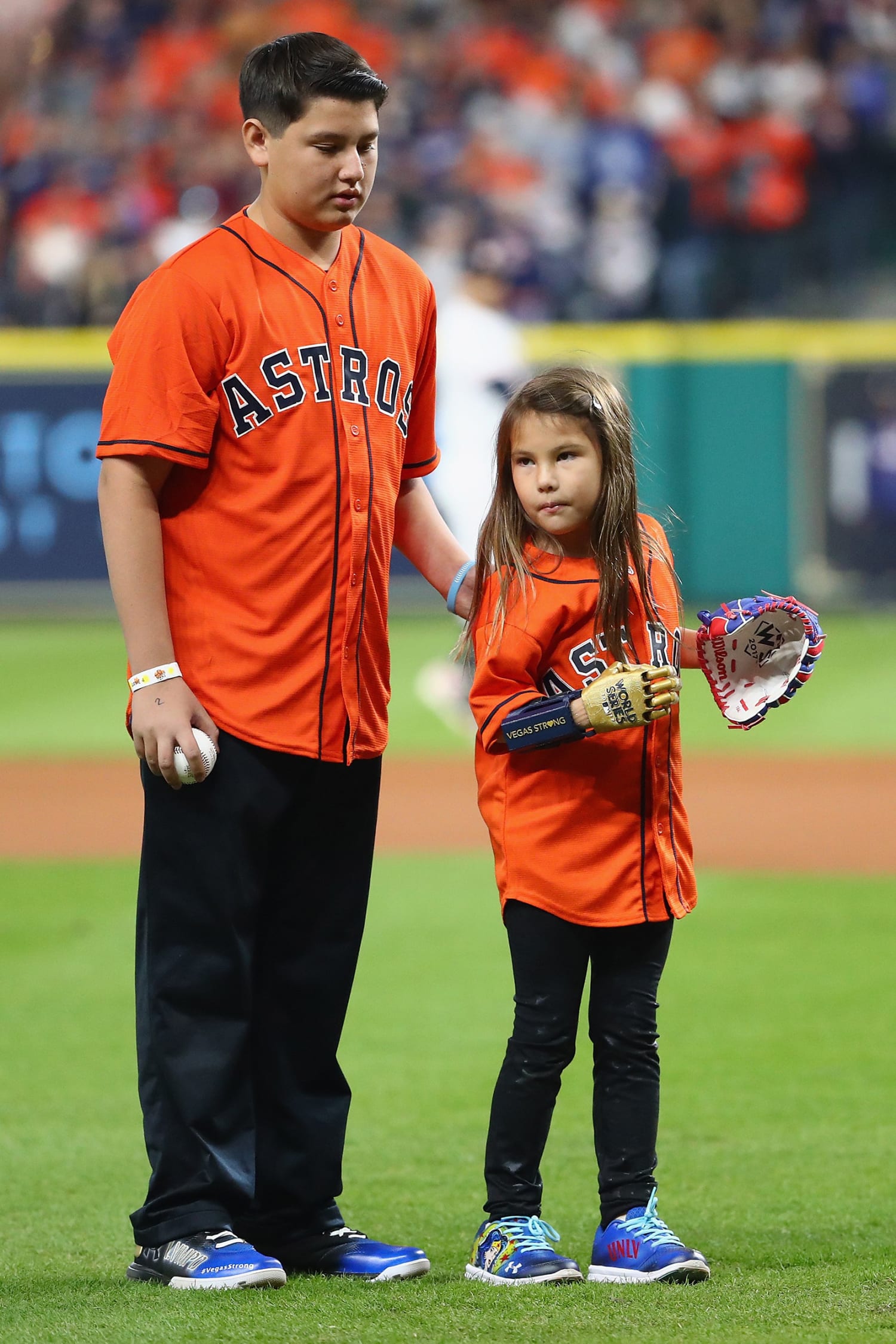 With help from prosthetic hand, Hailey Dawson continues first-pitch tour