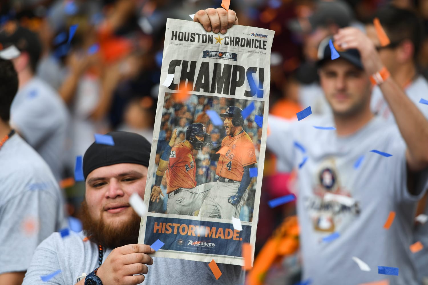Go online to get the Houston Astros championship edition of the Chronicle