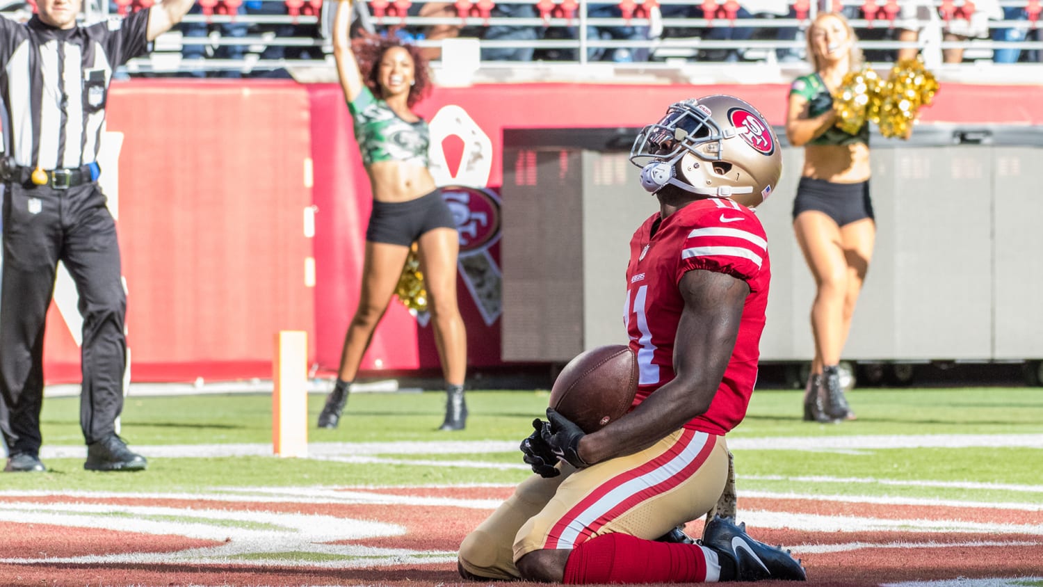 Marquise Goodwin shares heartbreaking post about losing baby hours before  Sunday's game