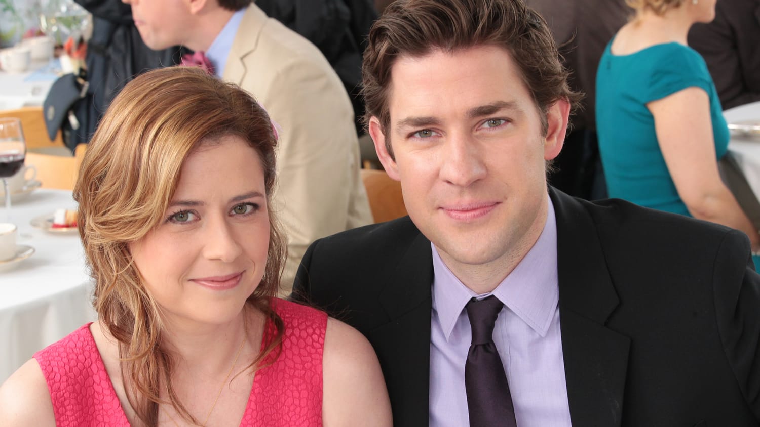 The story behind Jim and Pam's first kiss on 'The Office' is...