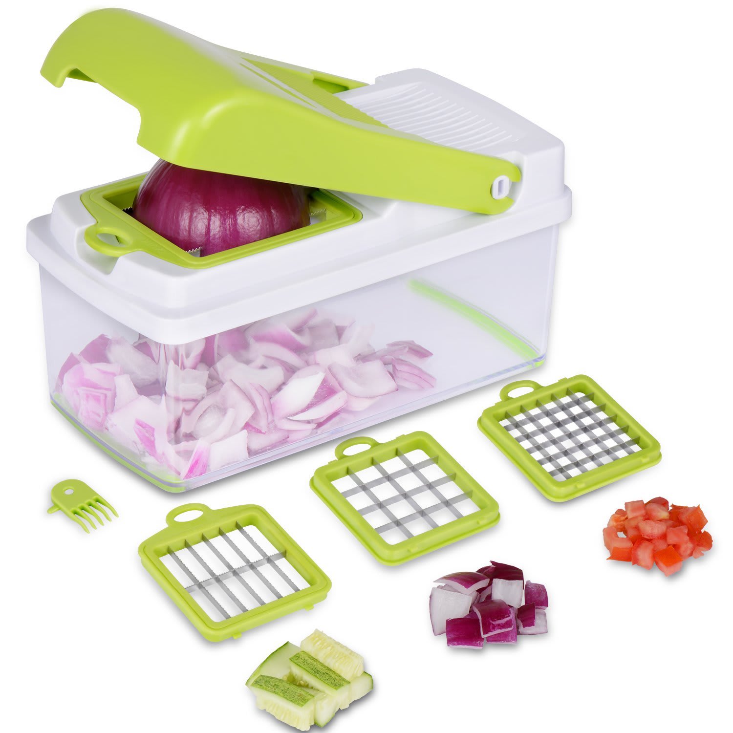 & Vegetables Food Chopper Dishwasher Safe New Chops Vidalia Onions 