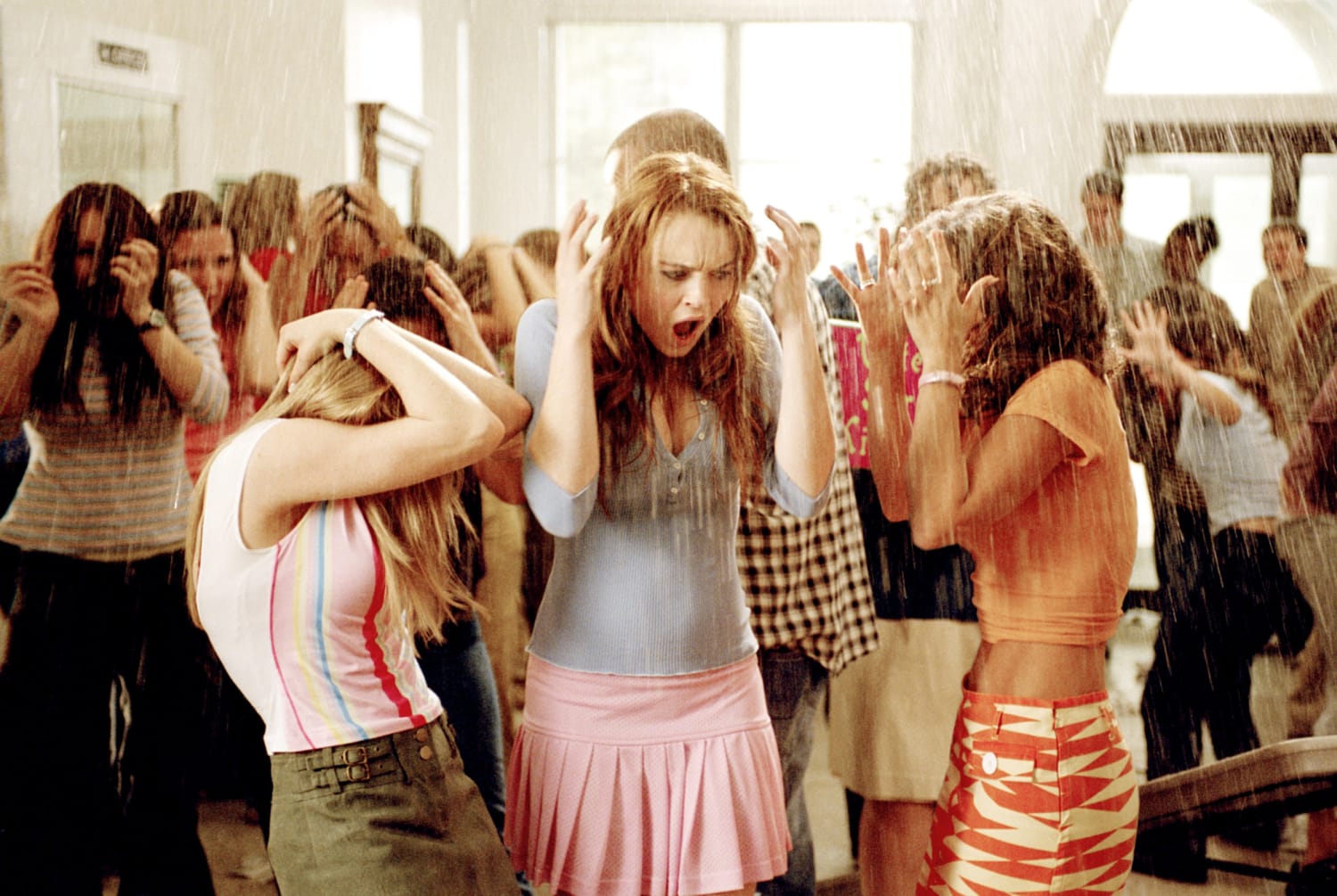 Cady Heron (played by Lindsay Lohan) outfits on Mean Girls