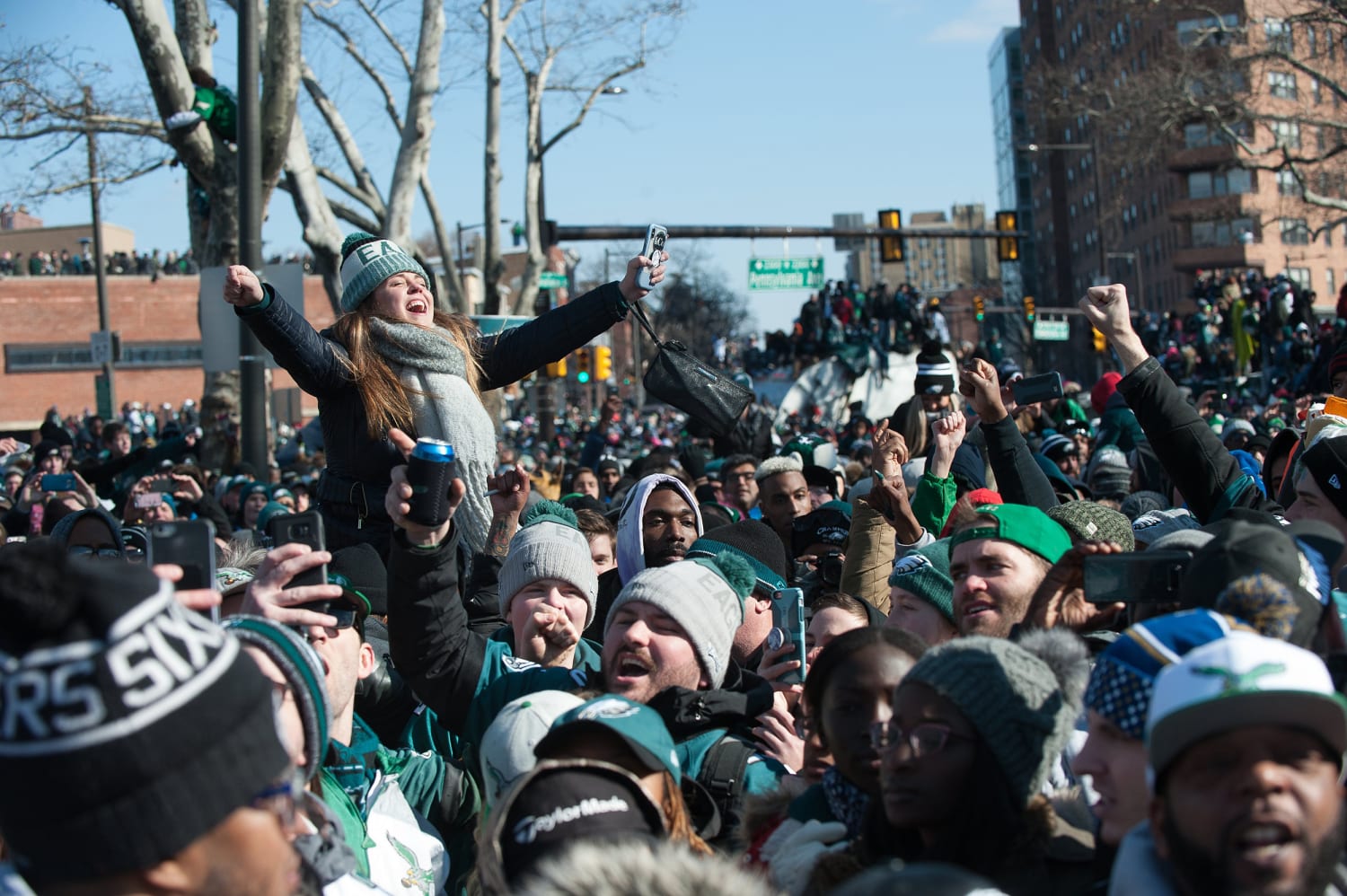 Fly, Eagles Fly! Fans flock to Super Bowl victory parade