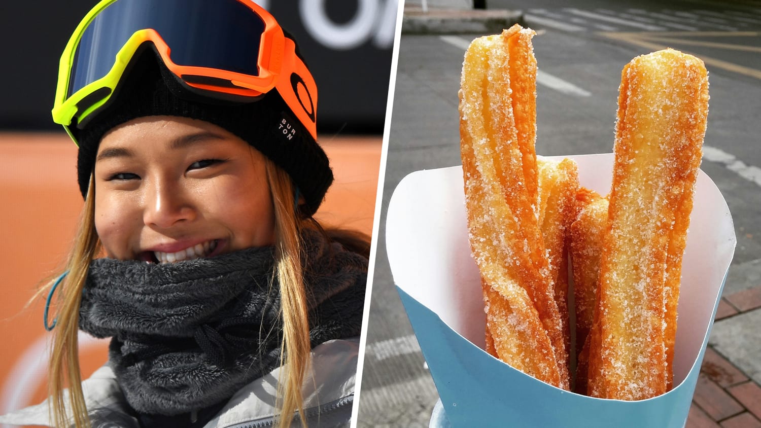 Olympic Snowboarder Chloe Kim Eats Ice Cream Churros Olympic Snowboarder Chloe Kim Eats Ice Cream Churros
